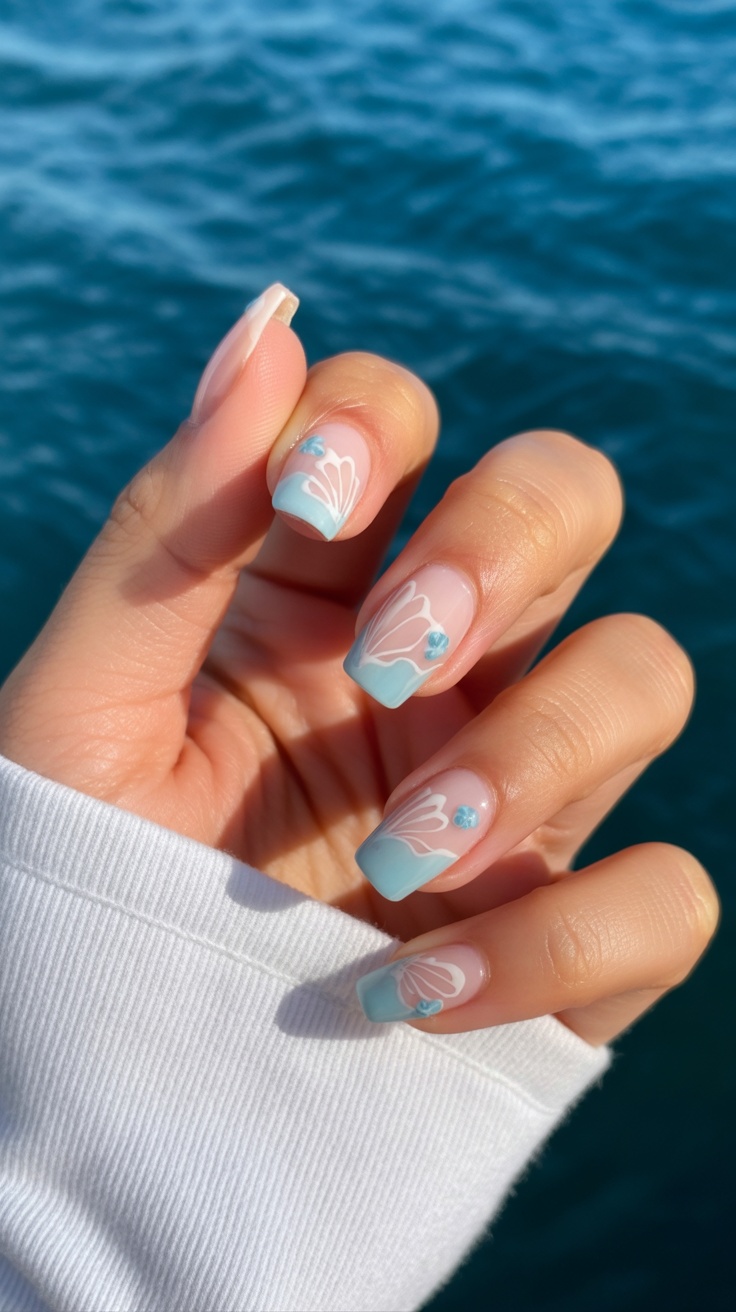delicate summer coffin nail art styles featuring embellished designs and refined artistic techniques